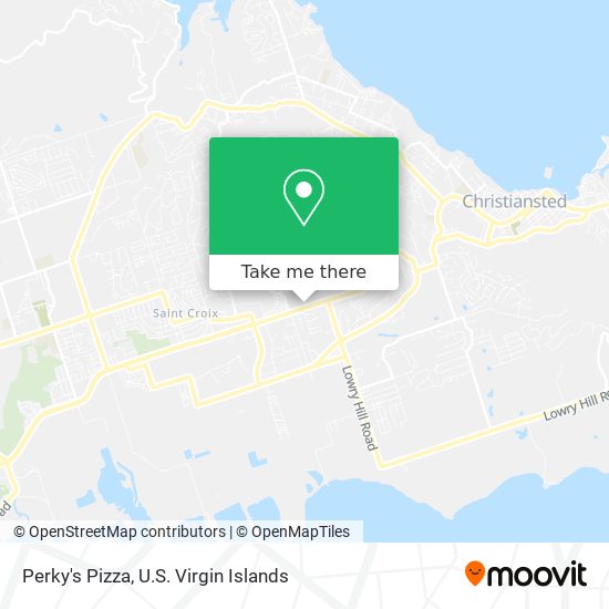 Perky's Pizza map