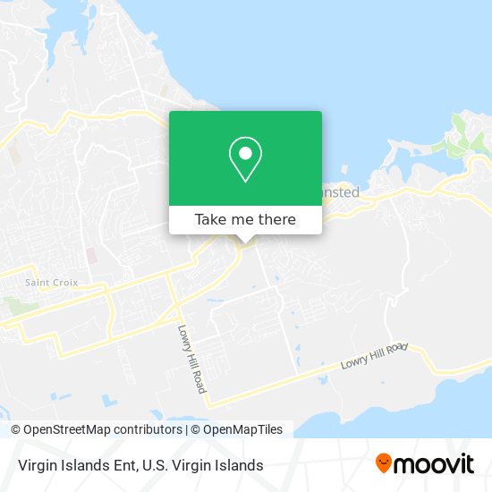 Virgin Islands Ent map