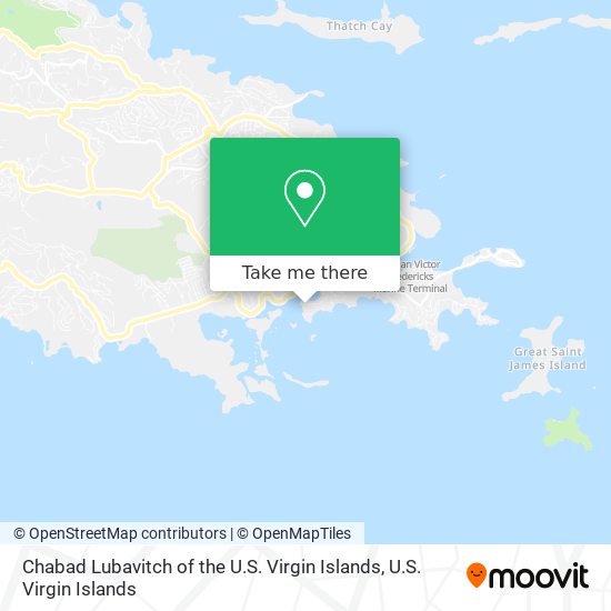 Mapa Chabad Lubavitch of the U.S. Virgin Islands