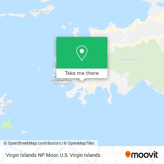 Virgin Islands NP Moor map