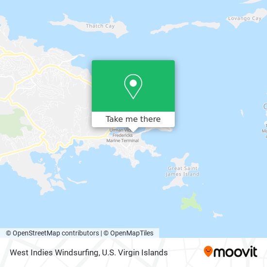 Mapa West Indies Windsurfing