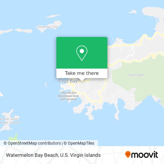 Watermelon Bay Beach map