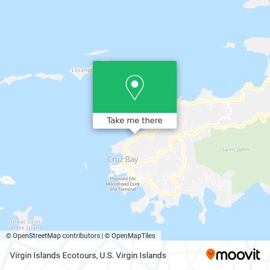Virgin Islands Ecotours map