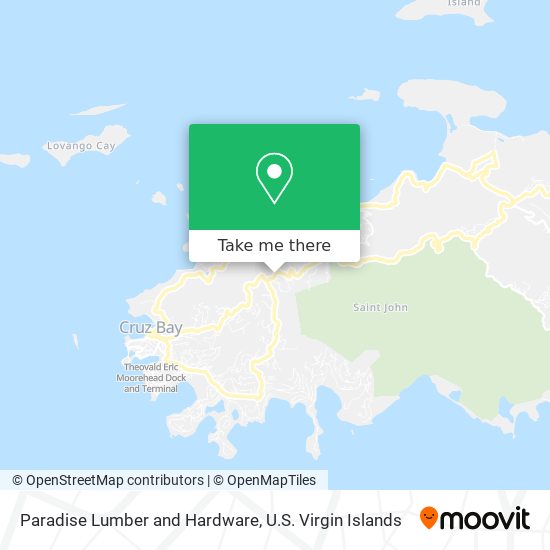 Paradise Lumber and Hardware map