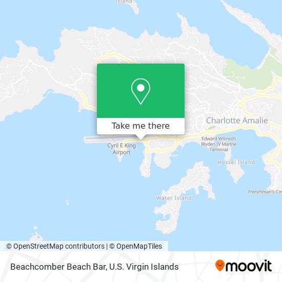 Beachcomber Beach Bar map