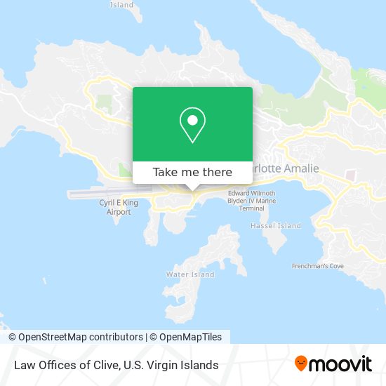 Law Offices of Clive map