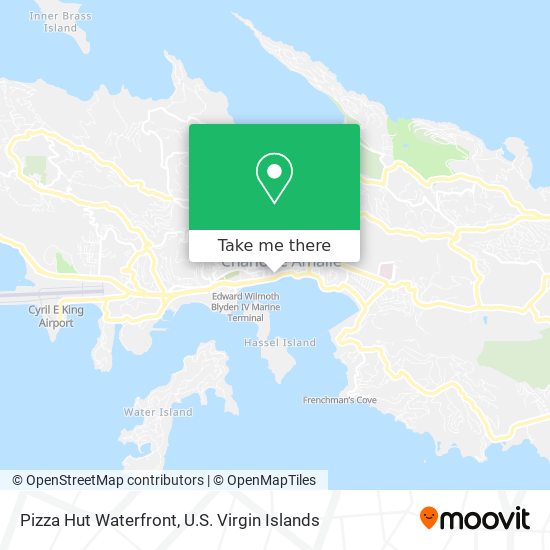 Pizza Hut Waterfront map