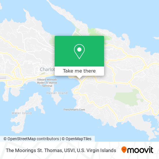 Mapa The Moorings St. Thomas, USVI