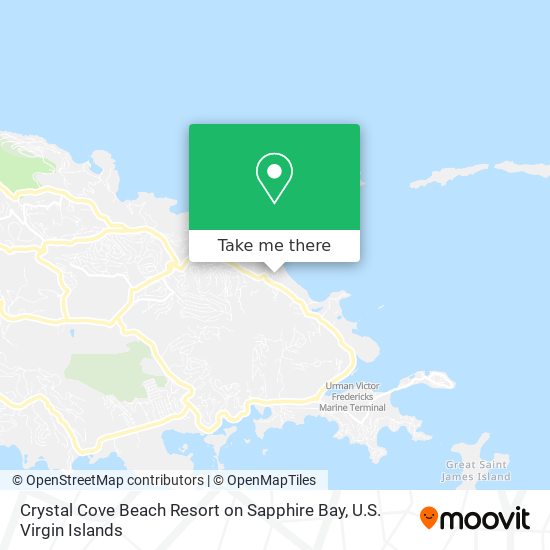Crystal Cove Beach Resort on Sapphire Bay map