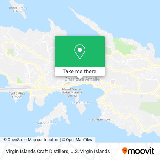 Virgin Islands Craft Distillers map