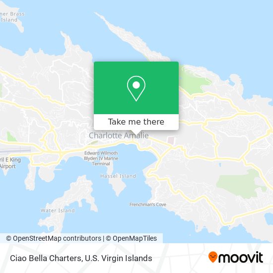 Ciao Bella Charters map