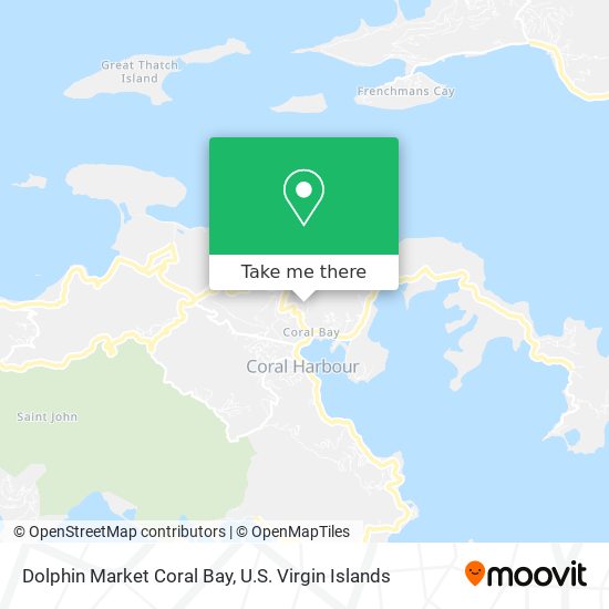 Mapa Dolphin Market Coral Bay