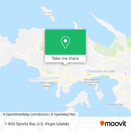 1 800 Sports Bar map