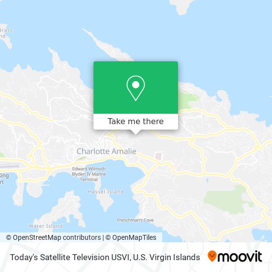 Today's Satellite Television USVI map