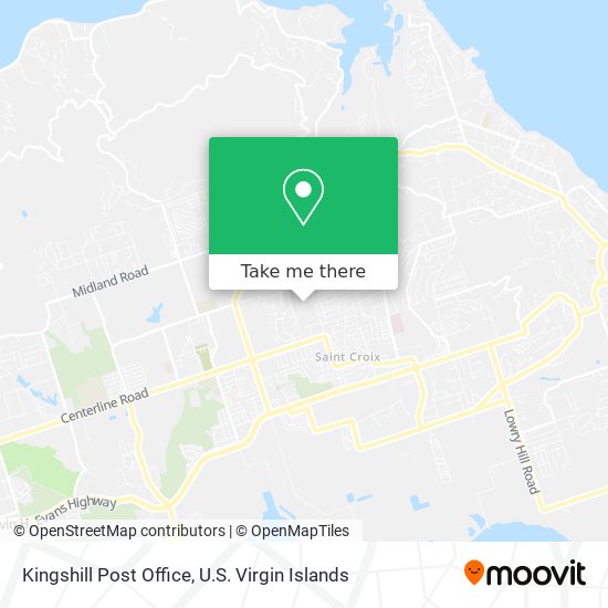 Mapa Kingshill Post Office