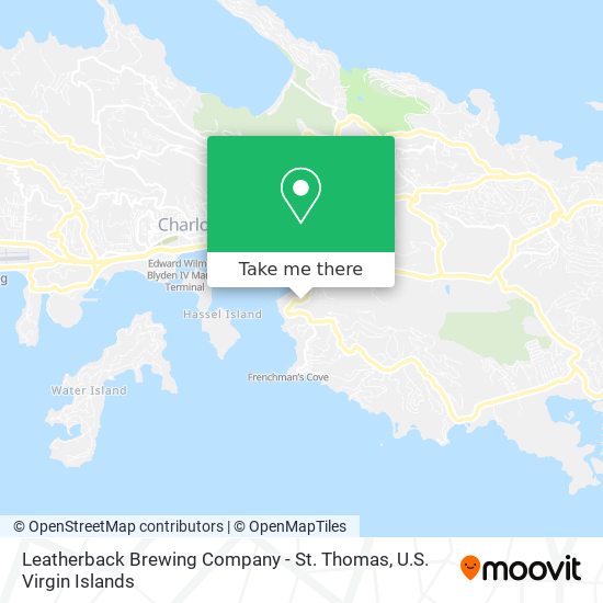 Leatherback Brewing Company - St. Thomas map