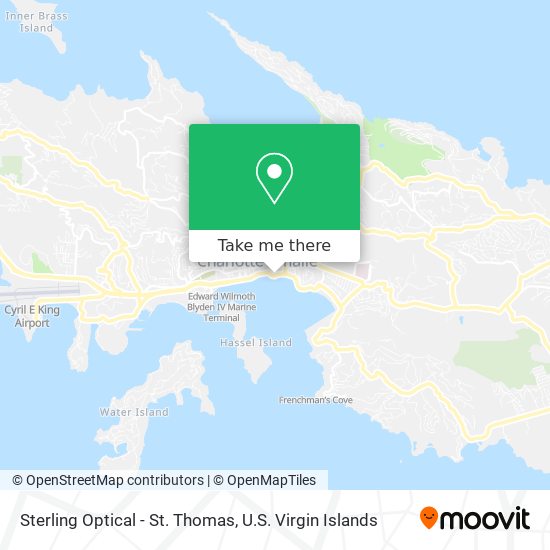 Sterling Optical - St. Thomas map