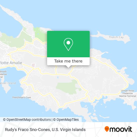 Rudy's Fraco Sno-Cones map