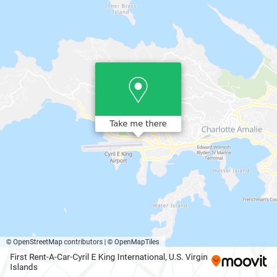 First Rent-A-Car-Cyril E King International map