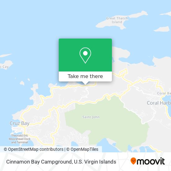 Cinnamon Bay Campground map
