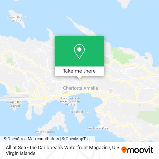 All at Sea - the Caribbean's Waterfront Magazine map