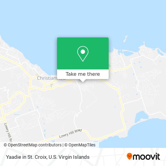Yaadie in St. Croix map