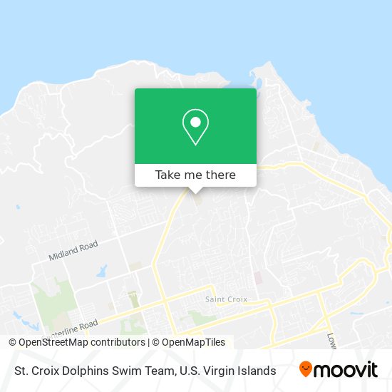 St. Croix Dolphins Swim Team map