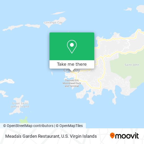 Mapa Meada's Garden Restaurant