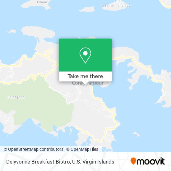 Mapa Delyvonne Breakfast Bistro