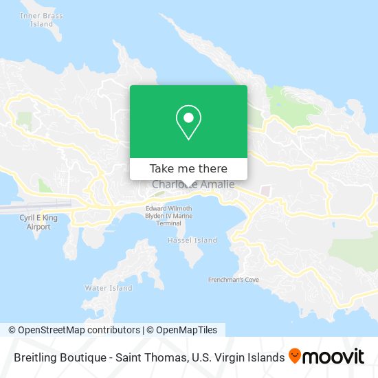 Mapa Breitling Boutique - Saint Thomas