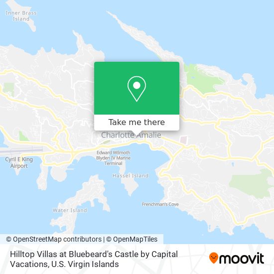 Hilltop Villas at Bluebeard's Castle by Capital Vacations map