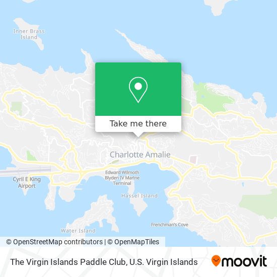 Mapa The Virgin Islands Paddle Club