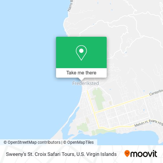Sweeny's St. Croix Safari Tours map