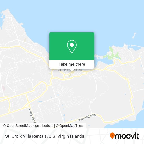 Mapa St. Croix Villa Rentals