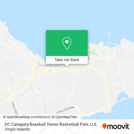 DC Canageta Baseball Tennis Basketball Park map