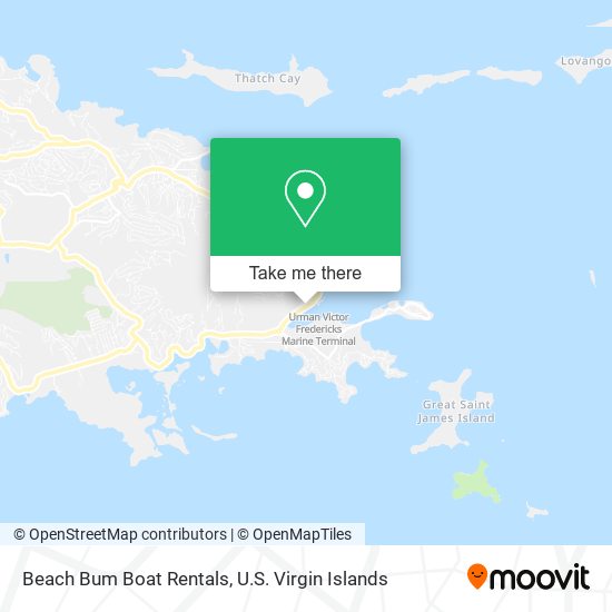 Mapa Beach Bum Boat Rentals