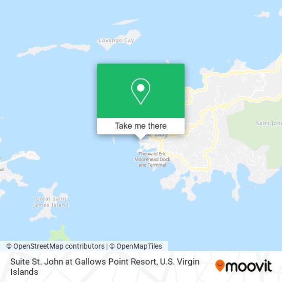 Mapa Suite St. John at Gallows Point Resort