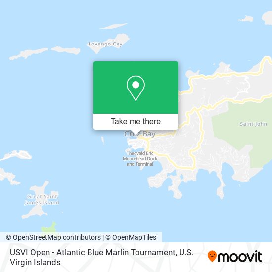 Mapa USVI Open - Atlantic Blue Marlin Tournament