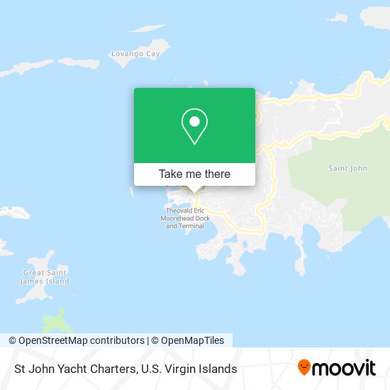 Mapa St John Yacht Charters