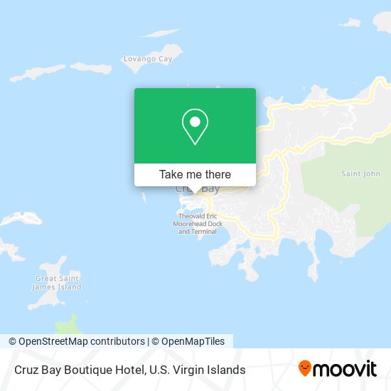 Mapa Cruz Bay Boutique Hotel