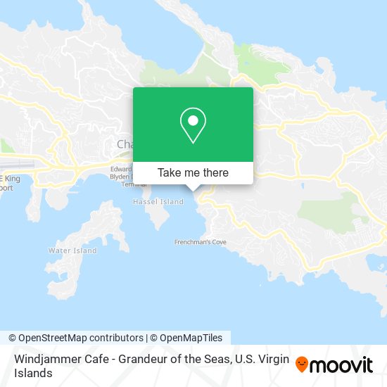 Mapa Windjammer Cafe - Grandeur of the Seas