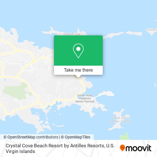 Mapa Crystal Cove Beach Resort by Antilles Resorts