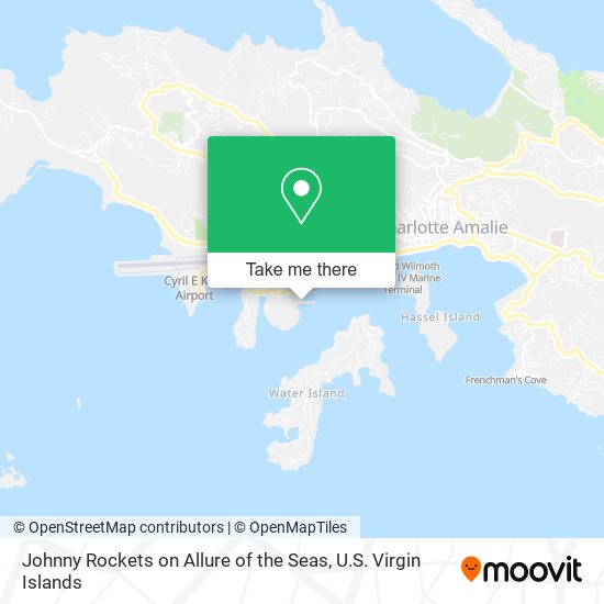 Mapa Johnny Rockets on Allure of the Seas