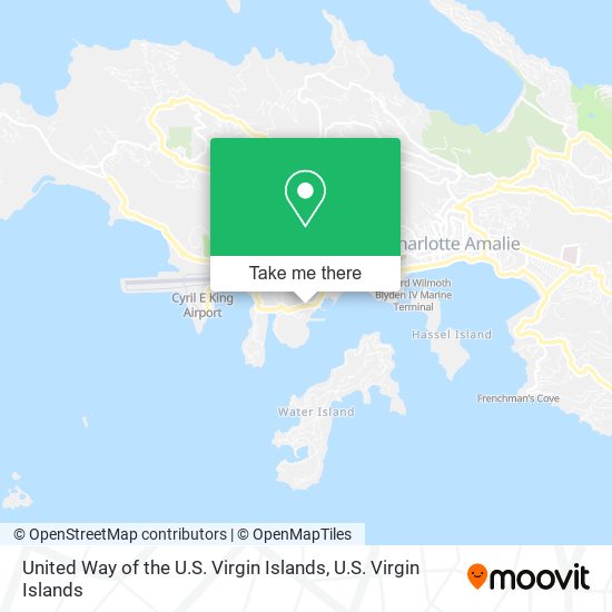 United Way of the U.S. Virgin Islands map
