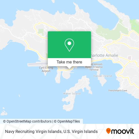 Mapa Navy Recruiting Virgin Islands