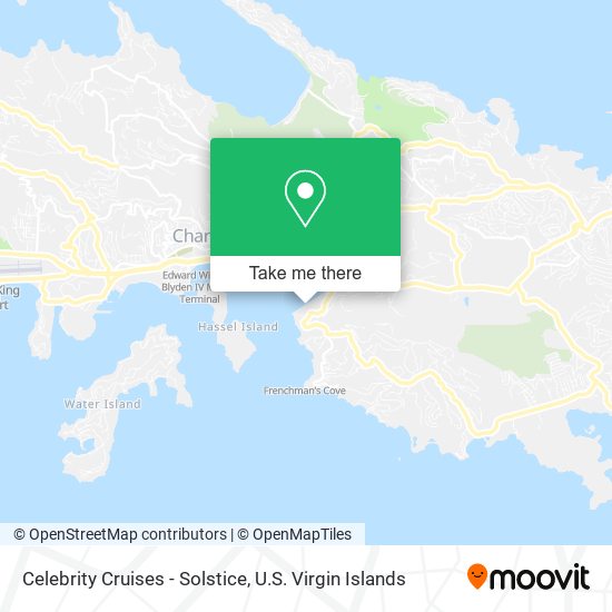 Celebrity Cruises - Solstice map