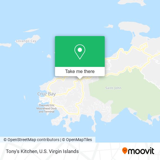 Mapa Tony's Kitchen
