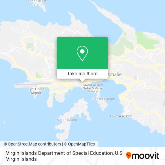 Mapa Virgin Islands Department of Special Education