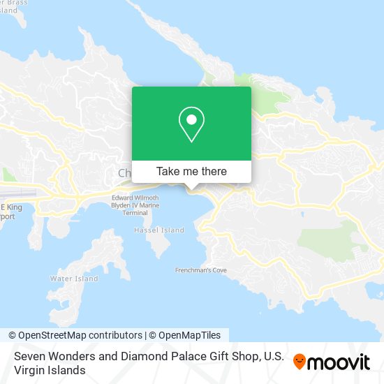 Mapa Seven Wonders and Diamond Palace Gift Shop