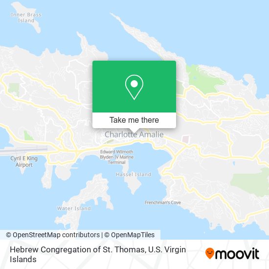Hebrew Congregation of St. Thomas map